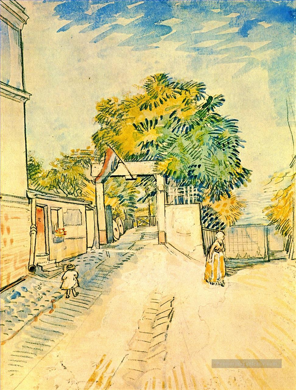 Entrée du Moulin de la Galette Vincent van Gogh Peintures à l'huile